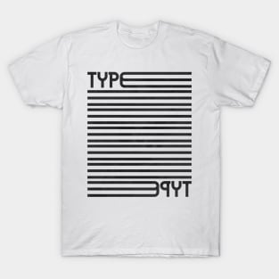 Type Stripes (Black) T-Shirt